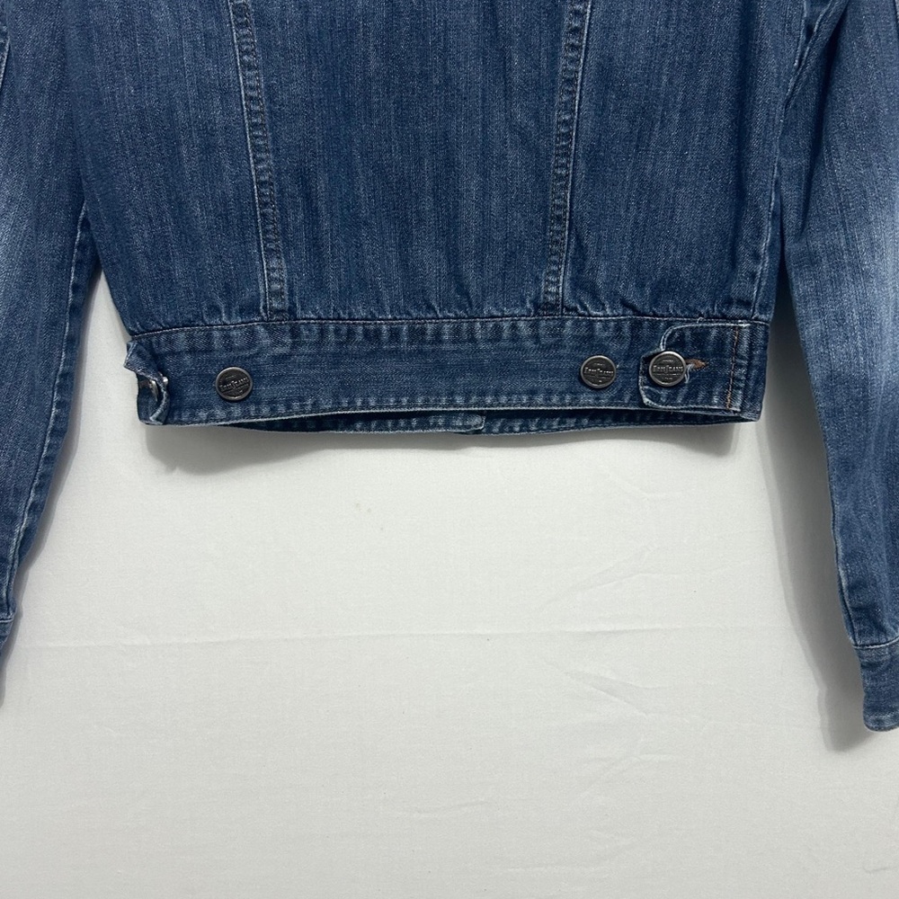 Iris Basic Cropped Denim Jacket Women’s Size Smal… - image 7